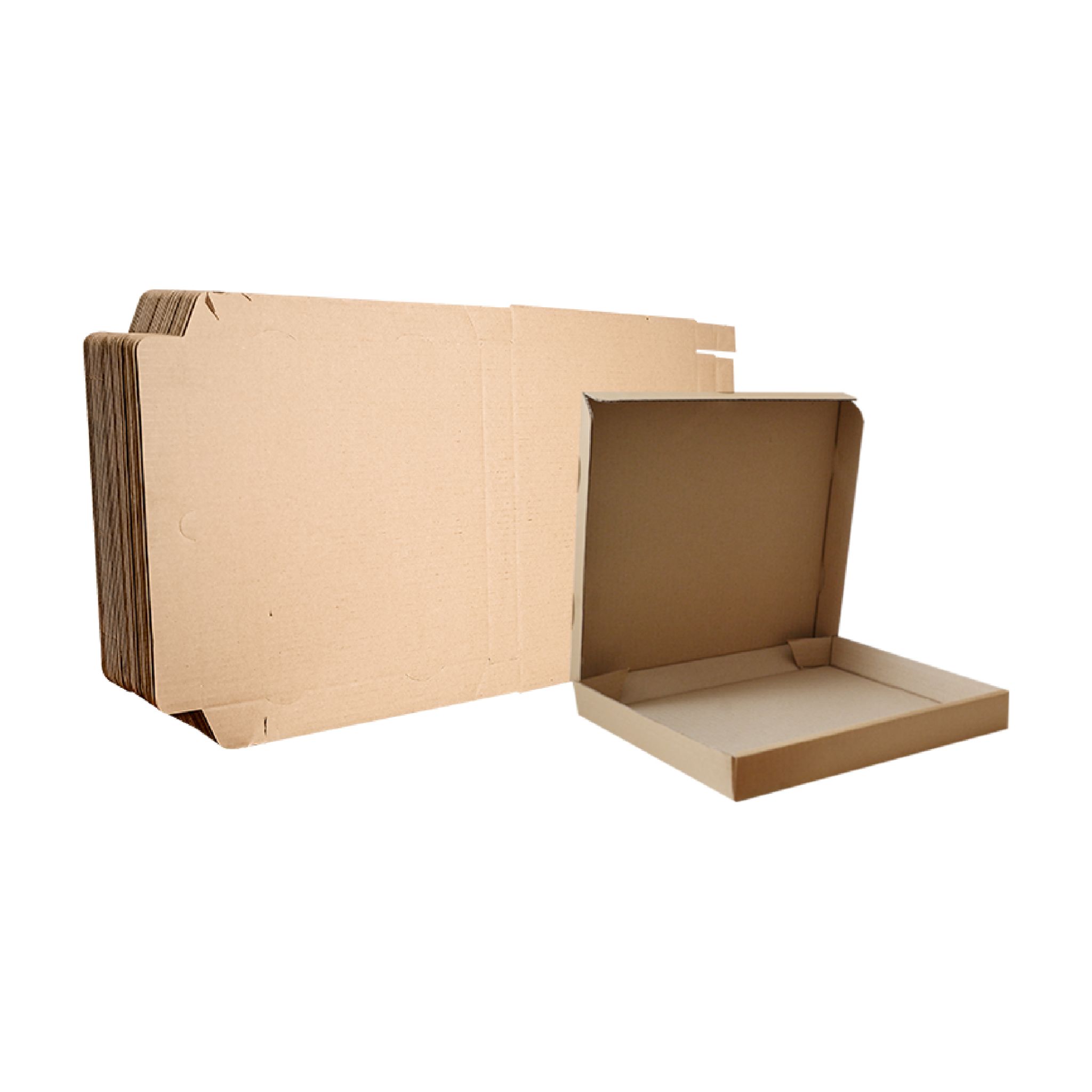 Corrugated pizza box plain 11" x 11"x 1.5" x 50s